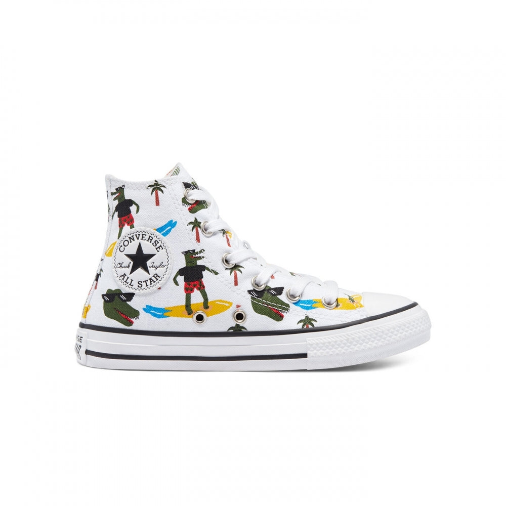 Sneakers Converse All Star hi Unisex Bambino - Bianco