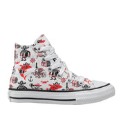 Sneakers Converse Ctas hi Bambina - Bianco