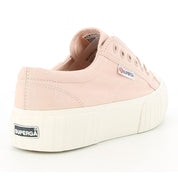 Ballerina Superga Stripe Platform Donna - Rosa