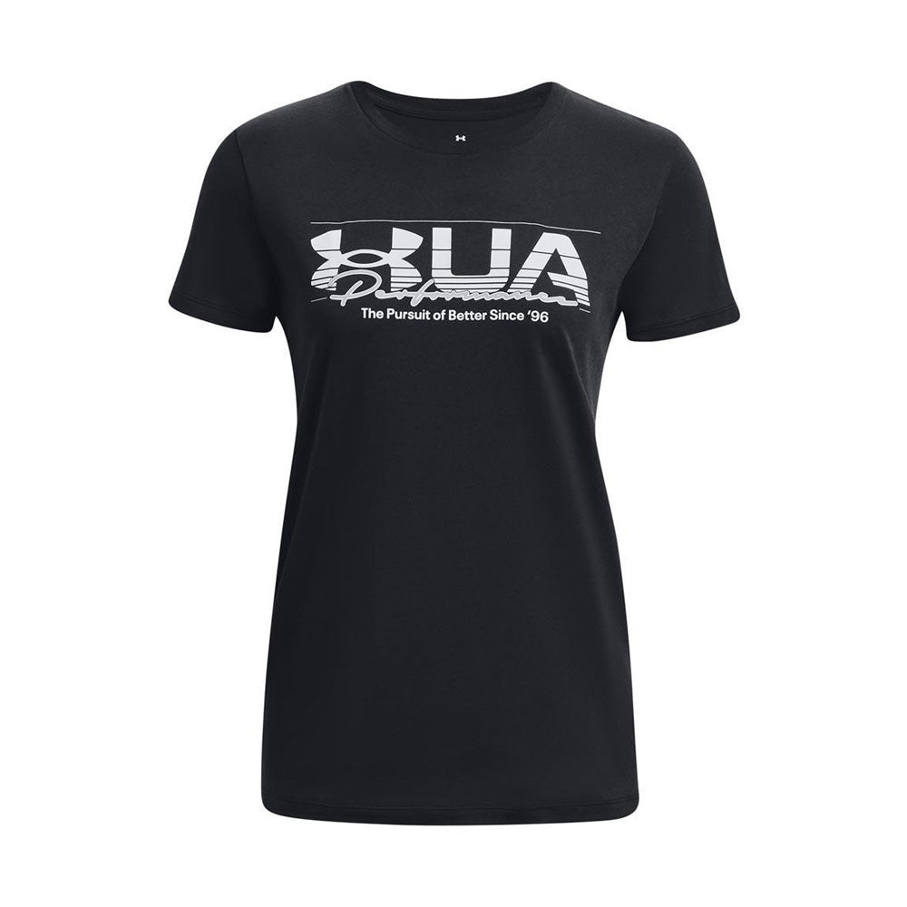 T-Shirt Under Armour Donna - Nero