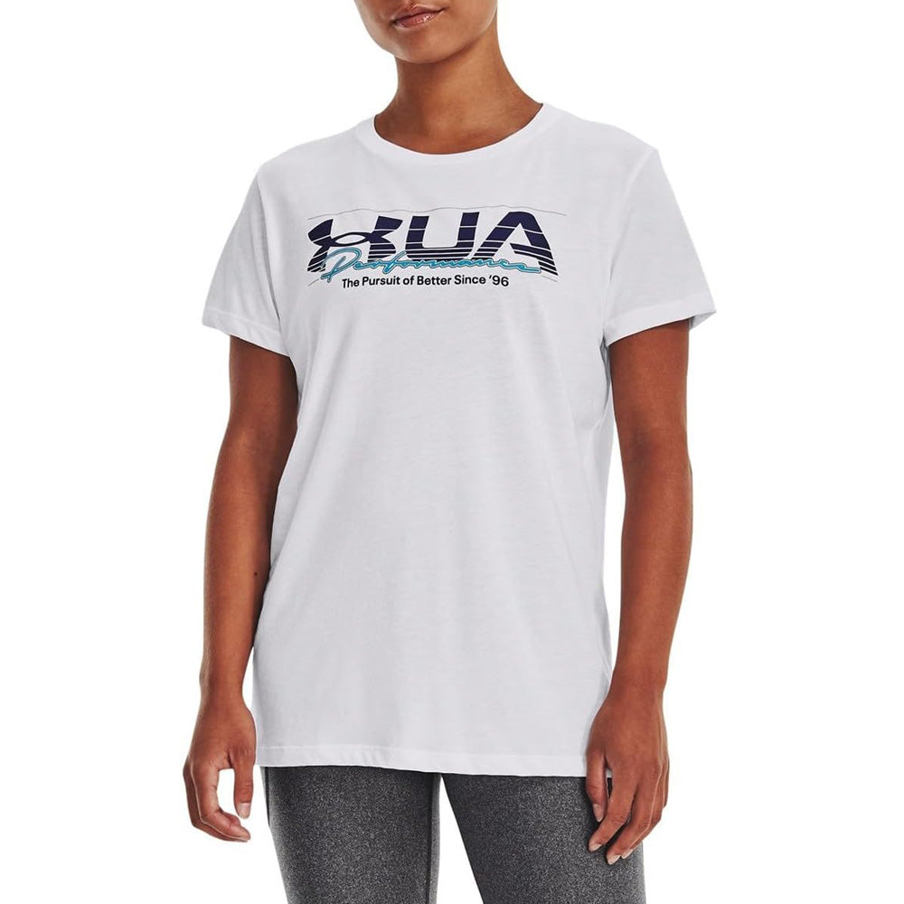 T-Shirt Under Armour Donna - Bianco