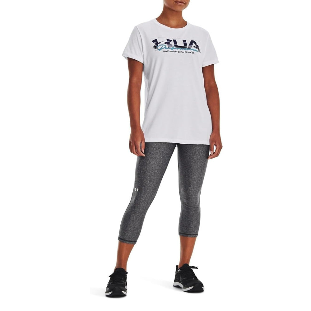 T-Shirt Under Armour Donna - Bianco