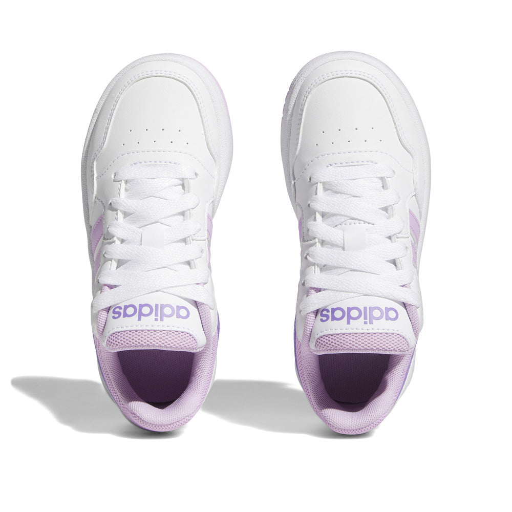 Sneakers Adidas Hoops 3.0 K Ragazza - Bianco