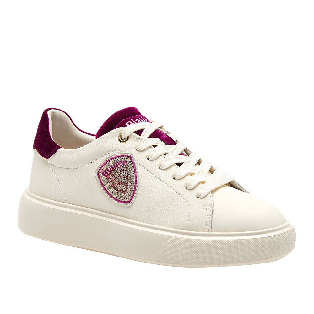 Sneakers Blauer Donna - Cream/cyclamin