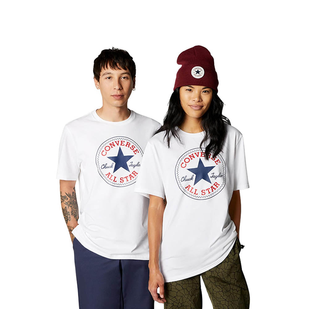 T-Shirt Converse Chuck Patch Unisex Adulto - Bianco