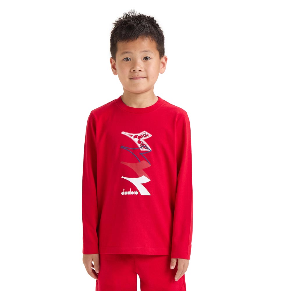 T-Shirt Diadora Bambino - Rosso