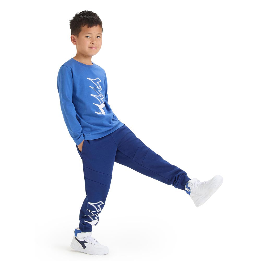 T-Shirt Diadora Bambino - Blu