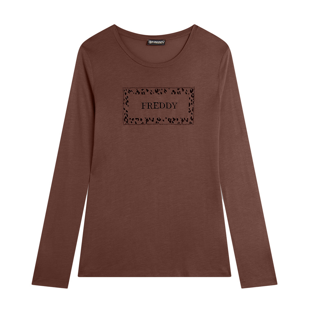 T-Shirt Freddy Donna - Marrone