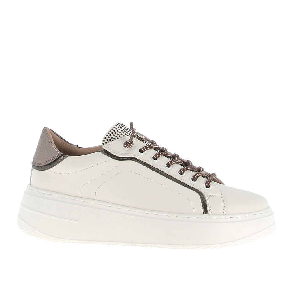 Sneakers Keys Donna - White brown