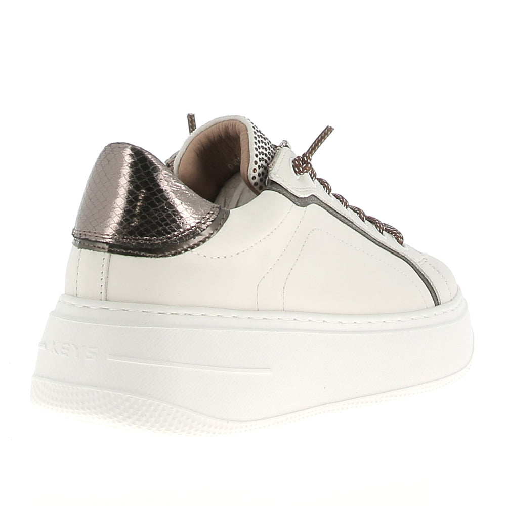 Sneakers Keys Donna - White brown