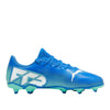 Scarpa calcio puma future 7 play fg/ag jr bambino - azzurro