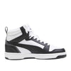 Sneakers puma rebound v6 mid jr bambino - bianco