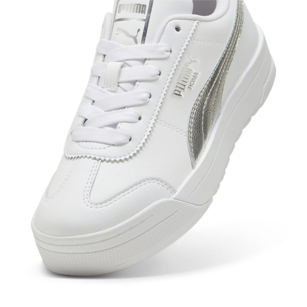 Sneakers Puma Roma Feminine Metallic Wns Donna - Bianco