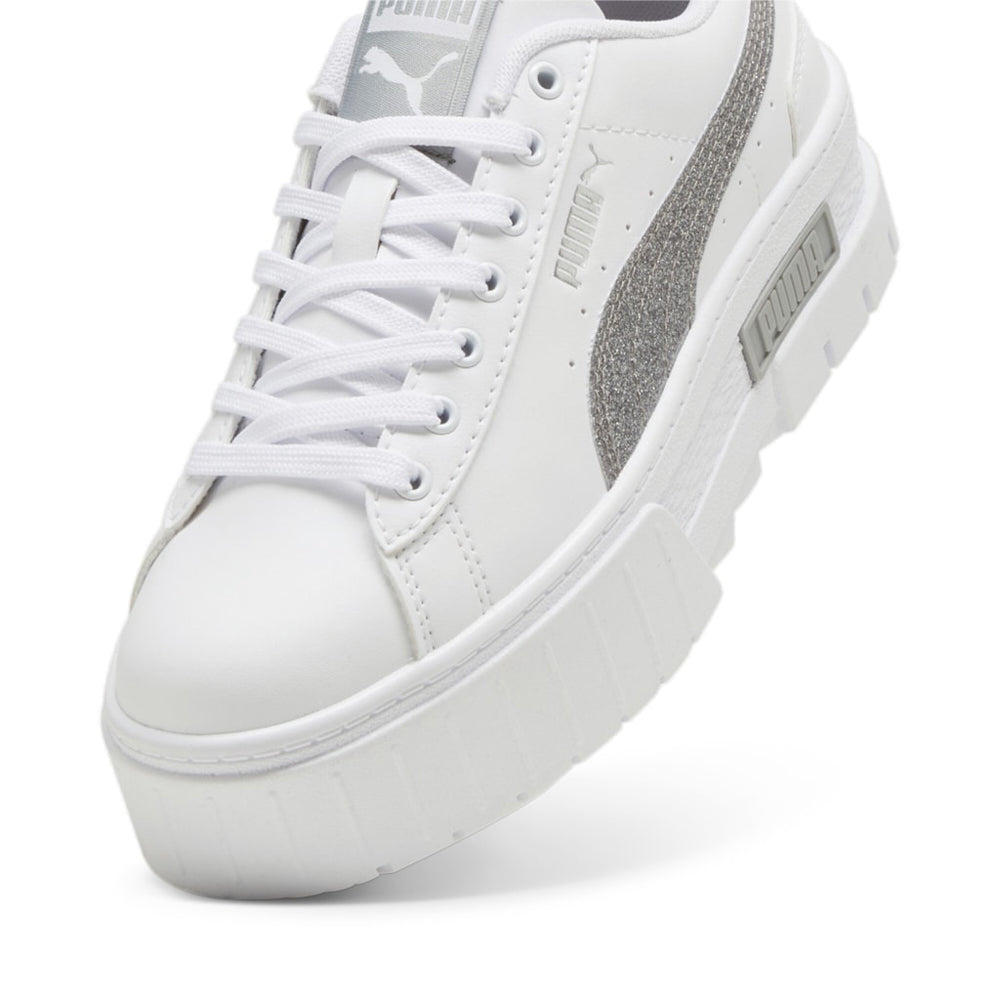 Sneakers Puma Mayze Glitter jr Ragazza - Bianco