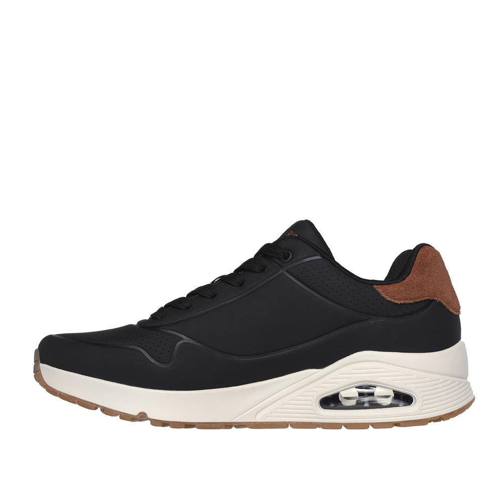 Sneakers Skechers Uno - Suited On Air Uomo - Nero