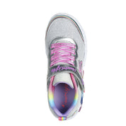 Sneakers Skechers Infinite Heart Light Bambina - Argento