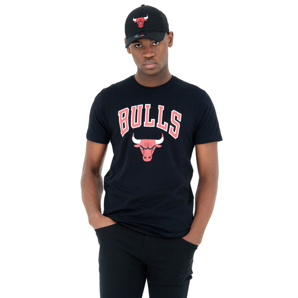 T-Shirt New Era Chicago Bulls Uomo - Nero