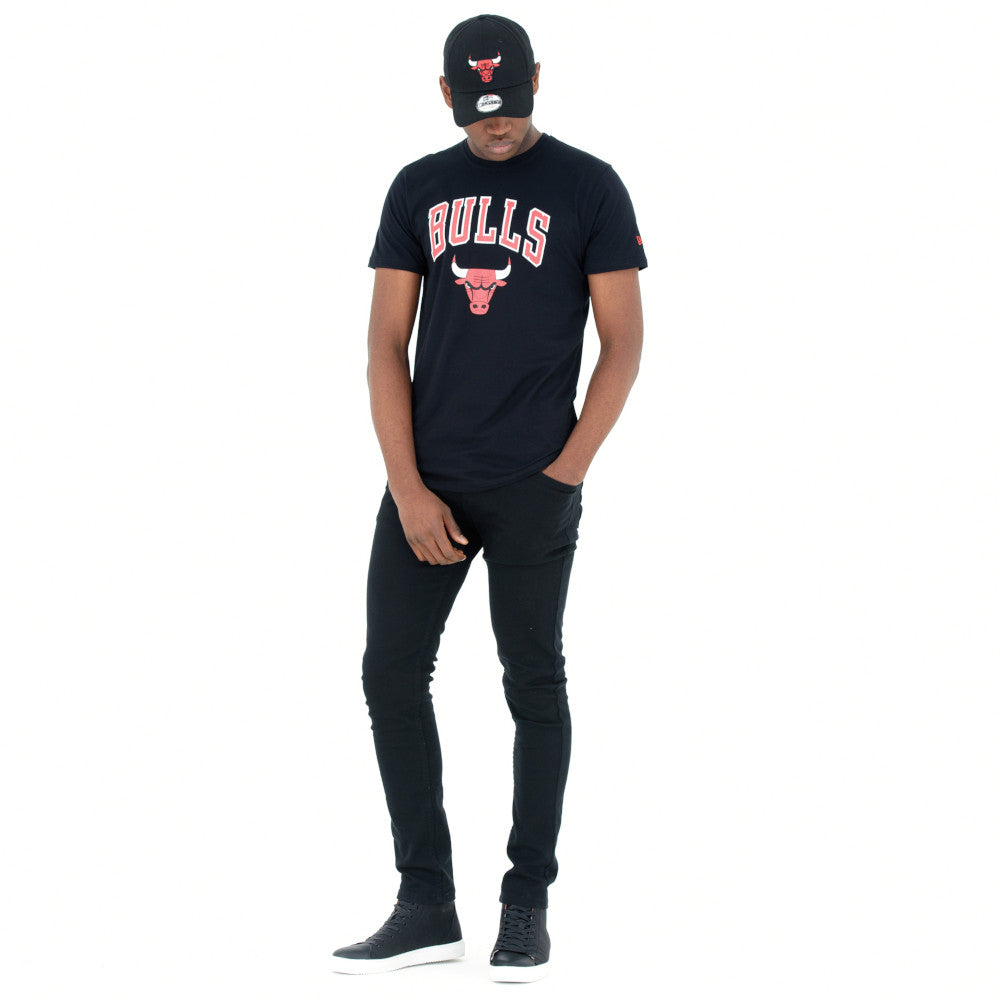 T-Shirt New Era Chicago Bulls Uomo - Nero