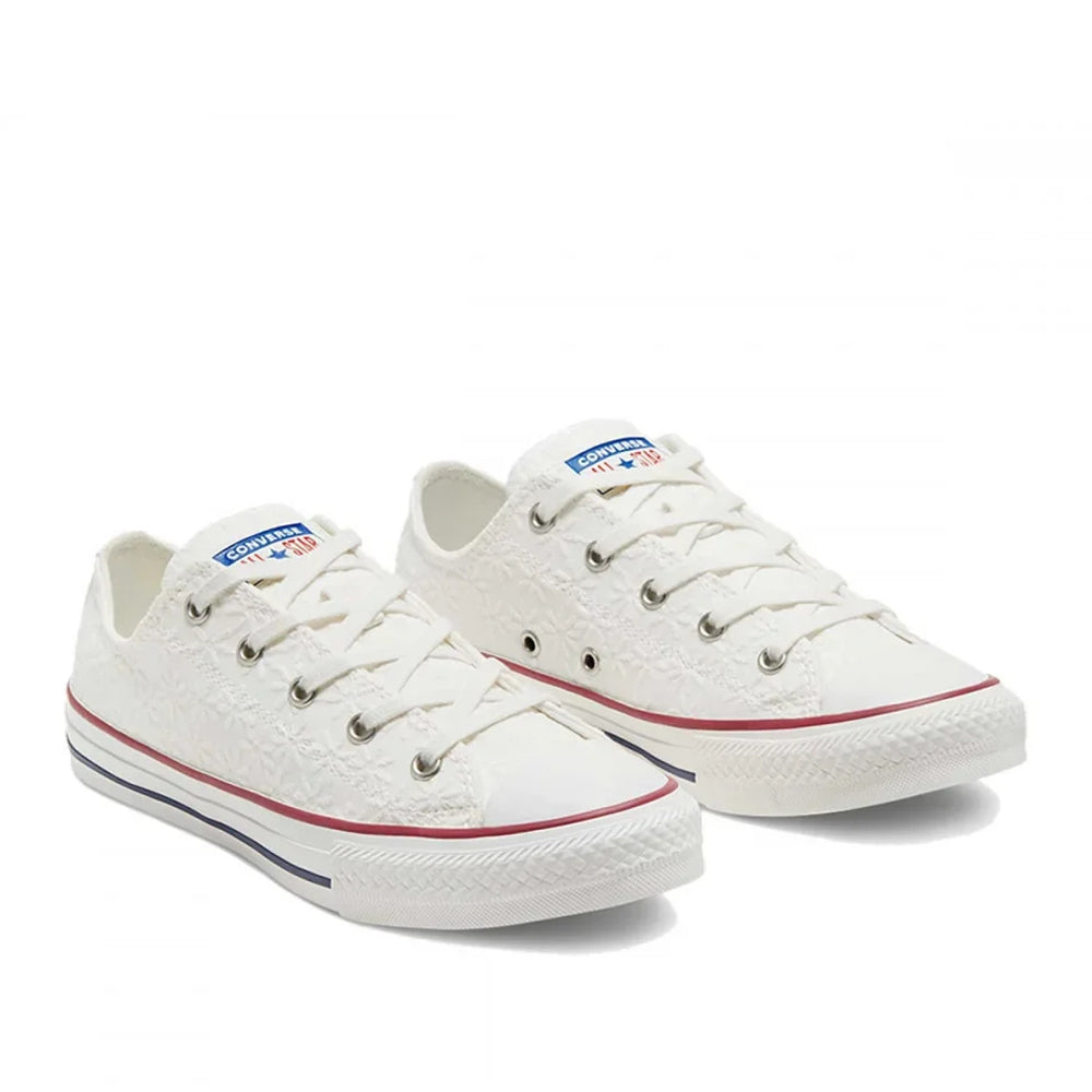 Sneakers Converse Chick Taylor All Star ox Unisex Ragazzo - Bianco